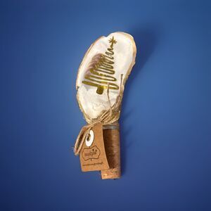 NWT Mudpie Christmas Tree Wine Cork Handcrafted Oyster Coastal Decor